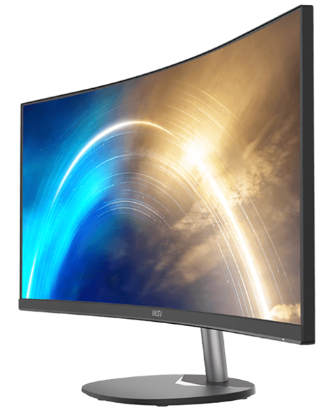 Фото MSI PRO MP341CQ 34" 21:9 UWQHD(3440x1440) VA Curve1500R, 1ms(MPRT), 3000:1,100M:1,300nit,178/178,2xHDMI 2.0,DP 1.2,Tilt,Speaker,VESA,100Hz,Black,1y w-ty