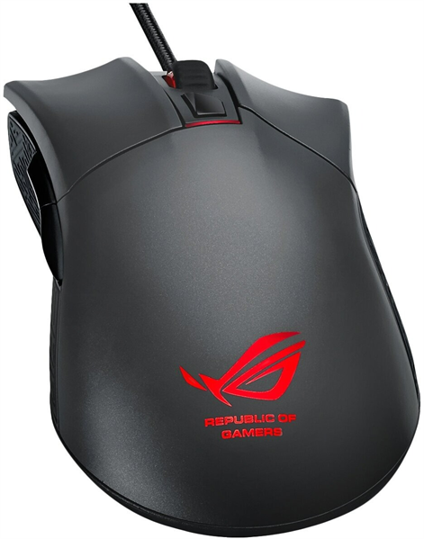 Фото ASUS ROG GLADIUS II CORE, 92,5g, Wired, 6,2K DPI Sensor, 6 Programmable Buttons, Black