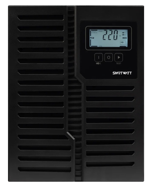 SMARTWATT ИБП онлайн, чистый синус, мощность 2000/1800 ВА/Вт, напольный, LCD дисплей, порт USB, RS232, EPO, SNMP слот, IEC13 - 8 шт., встроенные АКБ 4*9 Ач (3703020430003)