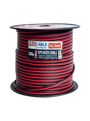 Акустический кабель 2х2.25 мм² красно-черный