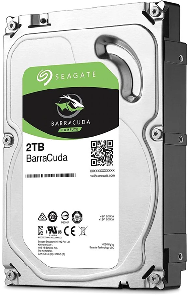 Seagate Barracuda HDD 3.5" SATA 2Tb, 5400 rpm, 256Mb buffer, 512e, SMR, ST2000DM005, 1 year