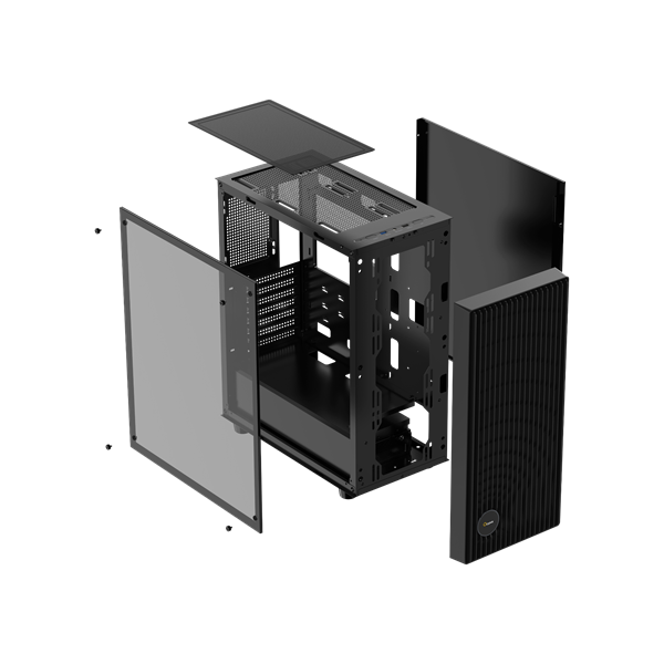 Фото Ocypus Gamma C70 BK ARGB, ATX, USB3.0*1+USB2.0*1, FRONT 3x120mm ARGB, REAR 1x120mm ARGB