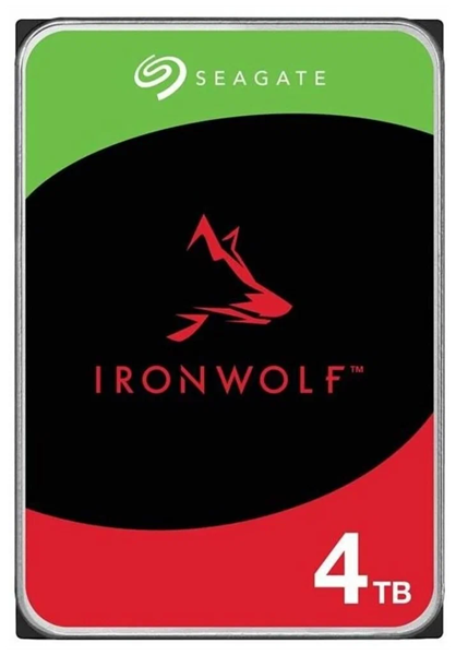 Seagate IronWolf NAS HDD SATA 4Tb, 5400 rpm, 256Mb buffer, 512e/4Kn, ST4000VN006, 1 year, (analog ST4000VN008)