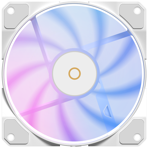 Фото Ocypus Beta F12 WH ARGB REVERSE BLADE, 120x120x25mm, 4-PIN PWM, 800-1600 RPM, 29 DBA MAX, HYDRO BEARING
