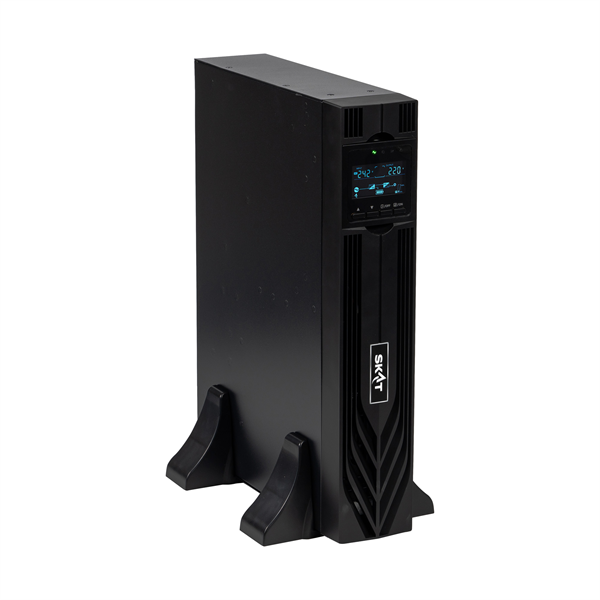 Фото (8762) SKAT-UPS 1000-RACK-ON P3 - ИБП 1000 Вт, On-Line, синус, внешн. АКБ 24В, 2хSchuko