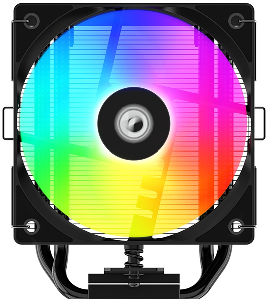Фото ID-COOLING SE-904-XT ARGB BLACK LGA1851/1700/1200/115X/AM5/AM4 (16шт/кор, TDP 180W, PWM, 4 тепл.трубки прямого контакта, FAN 100mm, Addressable RGB LED) RET