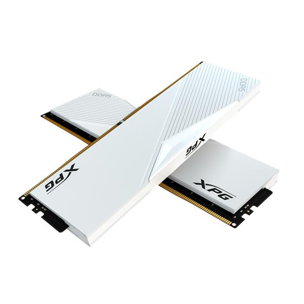 Фото ADATA LANCER DDR5 DIMM 32GB 6000MHz 2*16GB 30-40-40 1.4V WHITE DUAL COLOR BOX