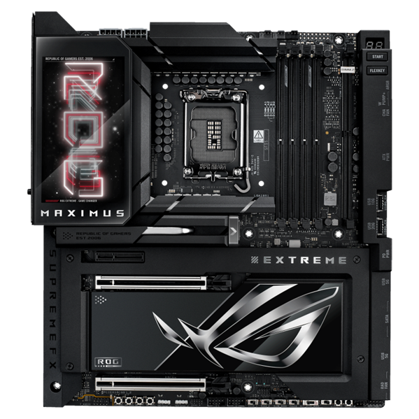 ASUS ROG MAXIMUS Z890 EXTREME, LGA1851, Z890, 4*DDR5, 4*SATA, 6*M.2, 7*USB 3.2, Type-C, 2*PCIx16, 2*PCIx4, 2*Thunderbolt™ 5, HDMITM, ATX; 90MB1IA0-M0EAY0