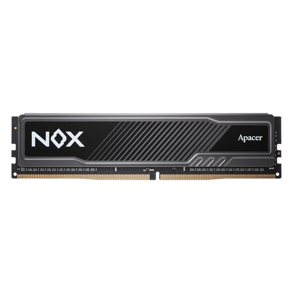 Apacer DDR4 16GB 3200MHz DIMM NOX Black Gaming Memory (PC4-25600) CL16 1.35V Intel XMP 2.0, Heat Sink (Retail) 1024*8 3 years (AH4U16G32C28YMBAA-1)