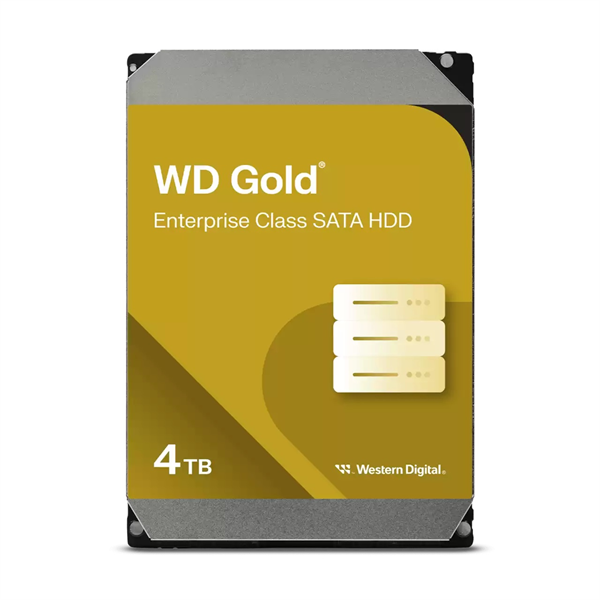 Western Digital GOLD HDD 3,5" SATA 4Tb, 7200rpm, 256MB buffer, WD4004FRYZ, 1 year