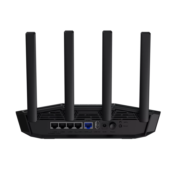 Фото ASUS TUF-BE3600//802.11 a/b/g/n/ac/ax/be, 2,4 + 5 gGz, black