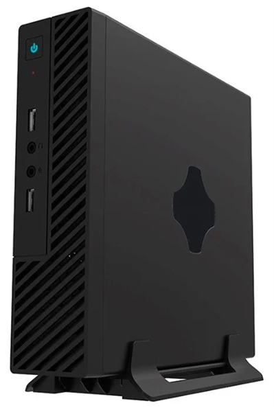 Фото Slim Case Powerman ME100S-BK U3*2, front fan 4cm, HDD frame Upper type+ "L"+"I" types 120W adapter, GM-120 DC-ATX Mini ITX