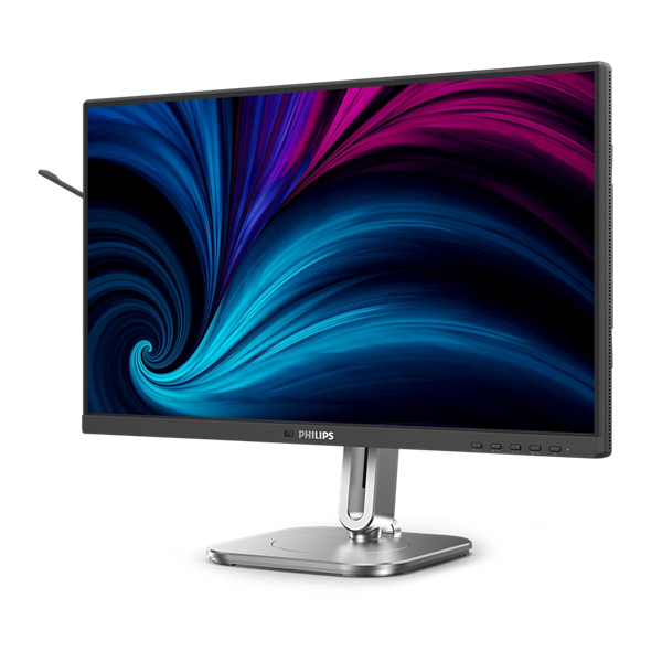Фото 23,8" Philips 24B2U4301 1920x1080 WLED 16:9 IPS 300cd, 1500:1, 4ms, 50M:1, 178°/178°, HDMI, DP, USB Hub: 3xUSB3.2, USB-C(100W), RJ45, Speak, 120Hz, Tilt, Height, Swivel, Pivot, Int, VESA, Charcoal, 3y