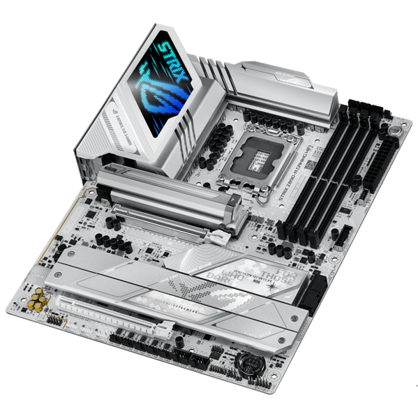 Фото ASUS ROG STRIX Z890-A GAMING WIFI, LGA1851, Z890, 4*DDR5, 4*SATA, 5*M.2, 7*USB 3.2, Type-C, 2*PCIx16, 2*Thunderbolt™ 4, HDMI+DP, ATX; 90MB1I90-M0EAY0