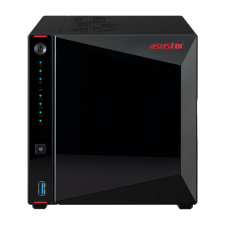Фото ASUSTOR AS5404T 2-Bay NAS/Media player/Intel Celeron N5105 2.0GHz up to 2.9GHz, 4GB SO-DIMM DDR4, noHDD(HDD,SSD),/2x 2,5Gb (LAN)/3xUSB3.2,HDMI