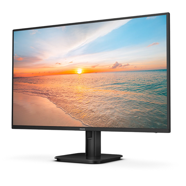 Фото 27" Philips 27E1N1100A 1920x1080, WLED, 16:9, IPS, 300cd, 1300:1, MID, 4ms, 178/178, VGA, HDMI, 120Hz, Speakers, Tilt, Internal, VESA, Black, 3y