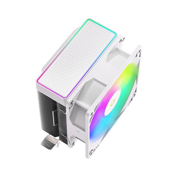 Фото Ocypus Gamma A20 WH ARGB, 92mm FARGB FAN, Top FARGB Panel, 2 HEAT PIPES, 3-PIN, 1900 RPM, 21DBA, HYDRO BEARING, LGA115X/1200/1700/18XX, AM4/AM5