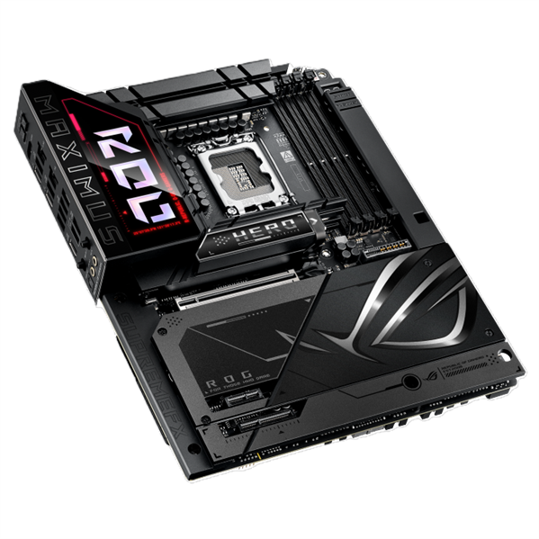 Фото ASUS ROG MAXIMUS Z890 HERO BTF, LGA1851, Z890, 4*DDR5, 4*SATA, 6*M.2, 8*USB 3.2, Type-C, 2*PCIx16, 1*PCIx1, 2*Thunderbolt™ 4, HDM, ATX; 90MB1KG0-M0EAY0
