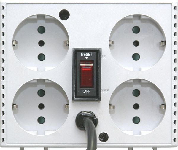 Фото Powercom Voltage Regulator, 2000VA, White, Schuko (24350)