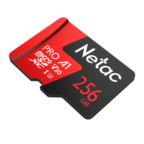 Фото Netac P500 Extreme PRO 256GB MicroSDXC V30/A1/C10 up to 100MB/s, retail pack with SD Adapter