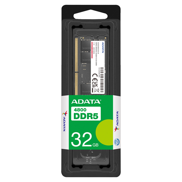 Фото ADATA DDR5 SO-DIMM 32GB 4800MHz 1*32GB 40-40-40 SINGLE TRAY