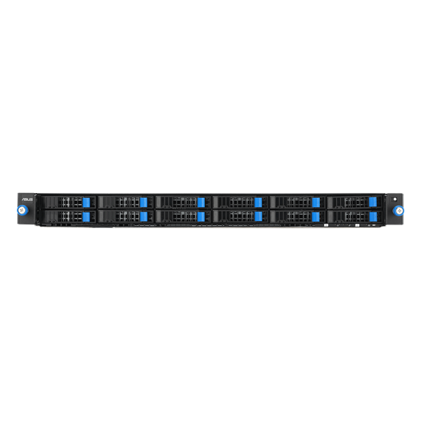 ASUS RS700-E12-RS12U, 1U, 2 x Intel Xeon 6 LGA 4710, 32 x DDR5 6400, 12 x 2.5" hsb NVMe SATA* SAS*, 2 x PCIE Gen5 x16, 2 x OCP3.0, 2 x M.2 Gen5 x2 (2280 2260), PSU 2x 2000W