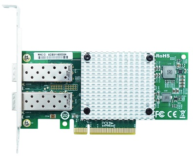 LR-Link NIC PCIe 3.0 x8, 2 x 10G SFP+, Intel X710-DA2 chipset (FH+LP) (94F2403)
