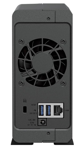 Фото Synology QC 1,7GhzCPU/1Gb/upto 1HDD SATA(3.5', 2.5')/2xUSB3.2/1GbE/iSCSI/2xIPcam(upto 12)/1xPS/1YW repl DS118