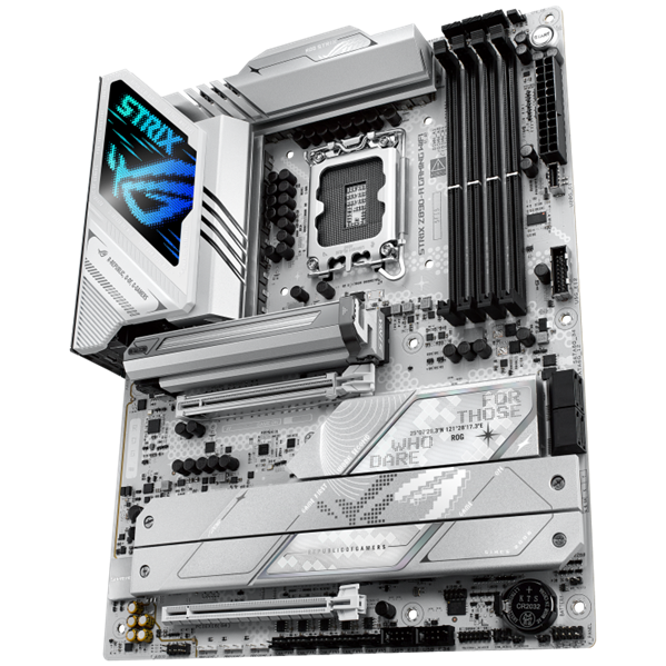 Фото ASUS ROG STRIX Z890-A GAMING WIFI, LGA1851, Z890, 4*DDR5, 4*SATA, 5*M.2, 7*USB 3.2, Type-C, 2*PCIx16, 2*Thunderbolt™ 4, HDMI+DP, ATX; 90MB1I90-M0EAY0