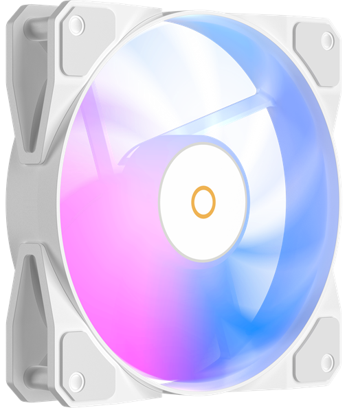 Ocypus Beta F12 WH ARGB REVERSE BLADE, 120x120x25mm, 4-PIN PWM, 800-1600 RPM, 29 DBA MAX, HYDRO BEARING