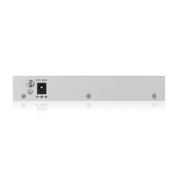 Фото Web Smart L2 коммутатор Zyxel GS1200-5HPv3, 5xGE (4xPoE+), бюджет PoE 68 Вт, настольный, бесшумный