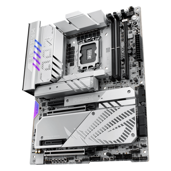 Фото ASUS ROG MAXIMUS Z890 APEX, LGA1851, Z890, 2*DDR5, 4*SATA, 6*M.2, 8*USB 3.2, Type-C, 2*PCIx16, 2*PCIx4, 2*Thunderbolt™ 4, ATX; 90MB1IP0-M0EAY0
