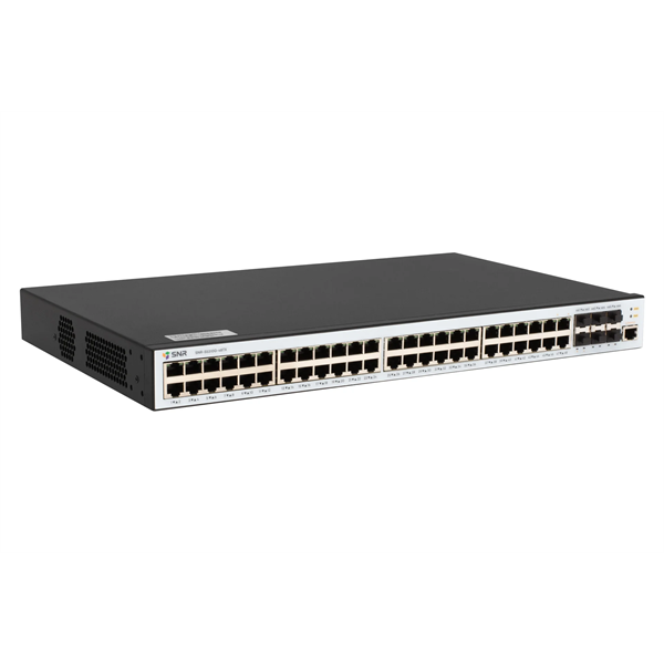 Фото SNR Управляемый коммутатор уровня 2+, 48 портов 10/100/1000Base-T, 6 портов 1/10G SFP+