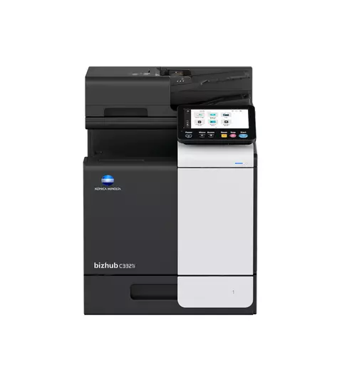 Konica Minolta bizhub C3321i (МФУ,A4, Color, 33 стр./мин, Duplex, 1200x1200, RAM 4GB, 16GB SD, 1,6 GHz, panel 7" sensor, USB/GBE/WiFi(opt.), DADF 80, tray 500+100, full toners,запуск АСЦ платно)