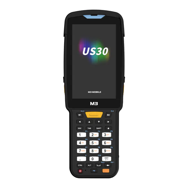 Терминал сбора данных M3 Mobile US30W all-in-one, Android 13.0 GMS, WVGA, 802.11 a/b/g/n/ac/ax Wi-Fi 6, SE5500 2D, BT5.3, 4G/64G, 30K, 6700mAh Battery. Req CRD&PWSP