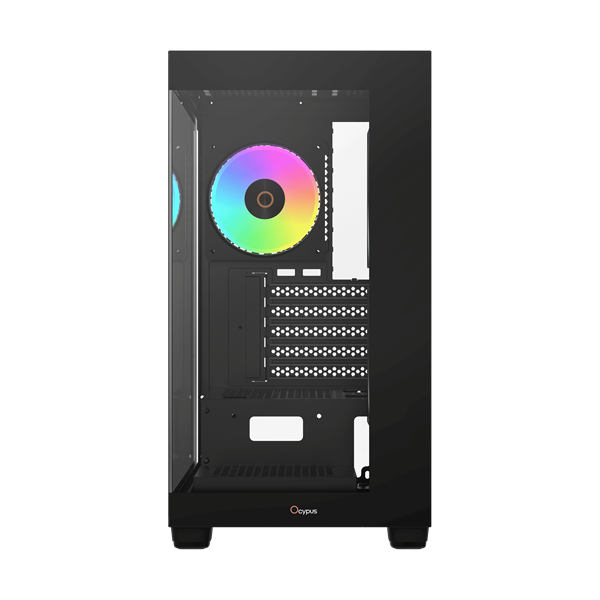 Ocypus Gamma C52 BK ARGB, MATX, USB3.0*1+USB2.0*2, SIDE 2x120mm ARGB, REAR 1x120mm ARGB