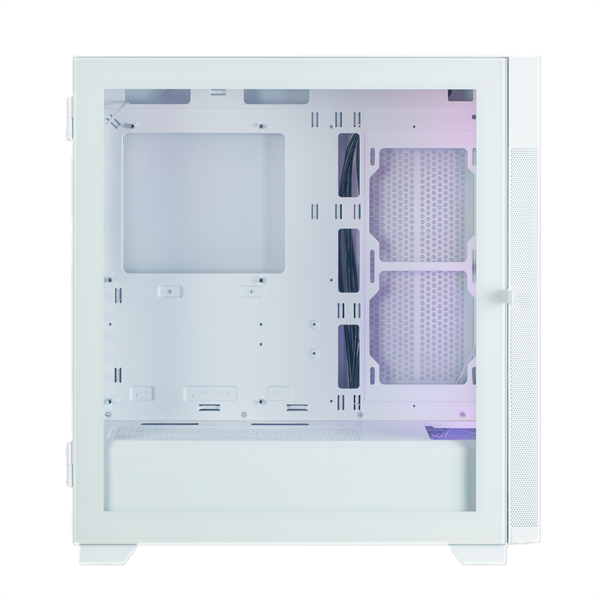 Фото ZALMAN S5 NEO, ATX, WHITE, WINDOW, 2xCOMBO (3.5" or 2.5"), 4x2.5", 1xUSB2.0, 1xUSB3.1, FRONT 3x120mm FRGB, REAR 1x120mm FRGB