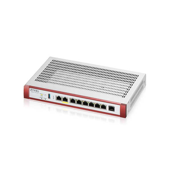 Zyxel USG FLEX 200HP с подпиской Gold на 1 год (AV, CF, IDP/DPI, Sandboxing, SecuReporter, Secure Wi-Fi, 40 AP), Rack, 1xRJ-45: 1/2.5G (LAN/WAN), 1xRJ-45: 1/2.5G PoE+ (LAN/WAN), 6xRJ-