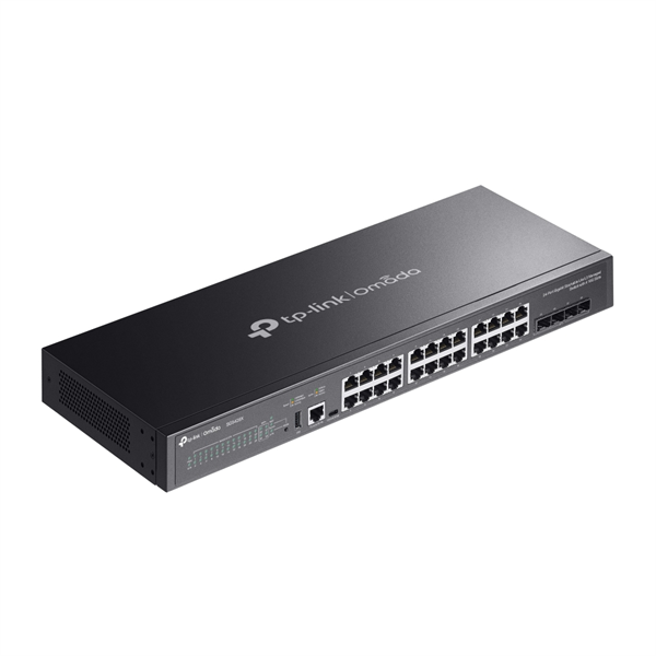 Фото TP-Link SG5428X, Omada 24-Port Gigabit Stackable Lite L3 Managed Switch with 4 10G Slots