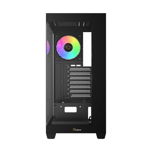 Ocypus Gamma C72 BK ARGB, ATX, USB3.0*1+USB2.0*2, SIDE 3x120mm ARGB, REAR 1x120mm ARGB