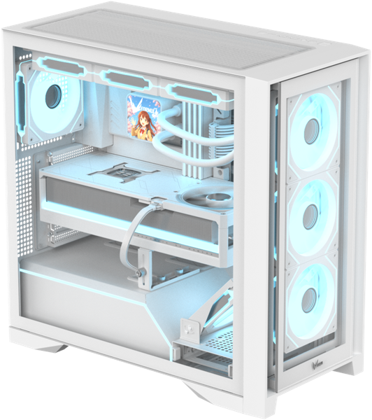 Фото Formula V Line Air Power G8 White, ATX, Dual Front Panels, TYPE-C*1, USB3.0*1