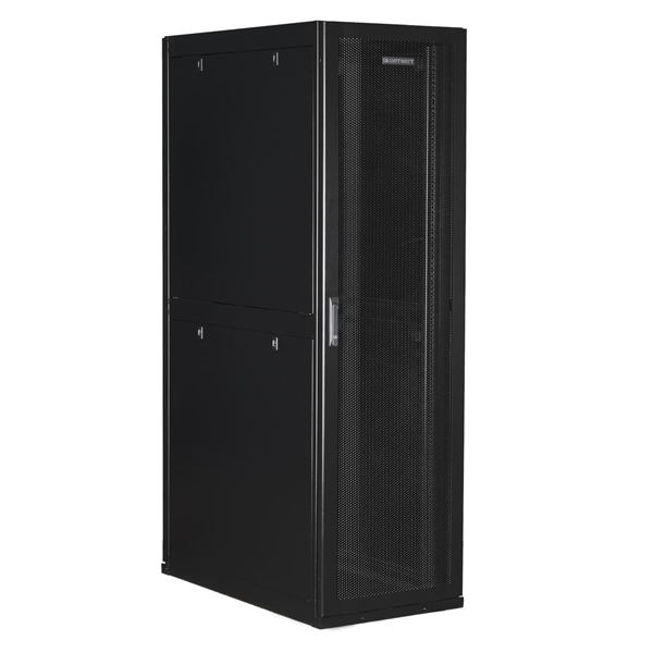 SMARTWATT Серверный шкаф Rack S-Series 42U 600x1070мм, двери с перфорацией, боковые панели 4шт и ролики в комплекте, черный (4512020620015)