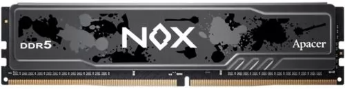 Apacer DDR5 16GB 5600MHz DIMM NOX Black Gaming Memory (PC5-44800) CL40 1.25V (Retail) 2048*8 Heat Sink (Retail) 3 years (AH5U16G56C522MBAA-1)
