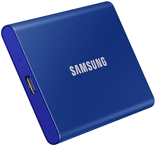Фото SSD Samsung T7 External 2Tb (2048GB) BLUE USB 3.2 (MU-PC2T0H/WW) 1year