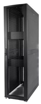 ЦМО Шкаф серверный ПРОФ напольный 42U (600х1000) дверь перф. 2 шт., черный, в сборе