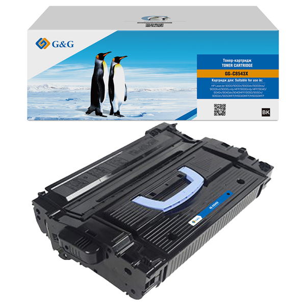 Картридж G&G GG-C8543X черный (30000стр.) для HP LJ 9000/9040/9050