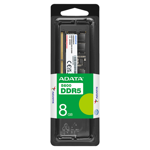 Фото ADATA DDR5 DIMM 8GB 5600MHz 1*8GB 46-45-45 SINGLE TRAY