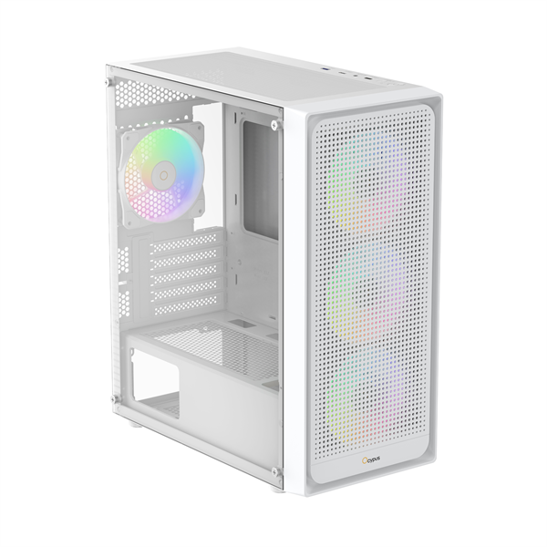 Фото Ocypus Gamma C50 WH ARGB, MATX, USB3.0*1+USB2.0*2, FRONT 3x120mm ARGB, REAR 1x120mm ARGB