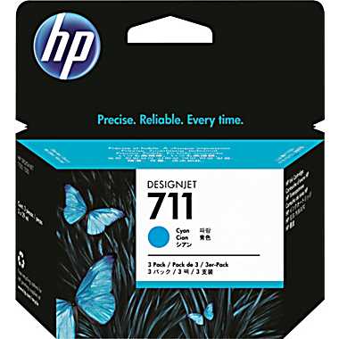 Cartridge HP 711 для DJ T120/T125/T130/T520/T525/T530, голубой (29мл)