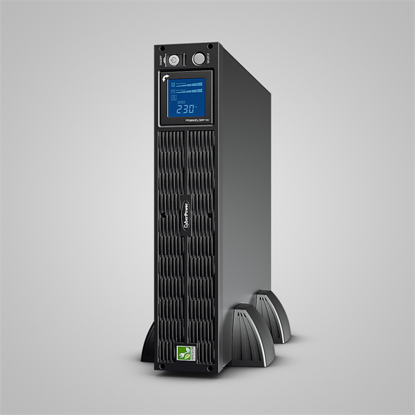 Фото CyberPower PR3000ELCDRT2U Line-Interactive 3000VA/2700W USB/RS-232/Dry/EPO/SNMPslot/RJ11/45/EBM (9 IEC С13, 1 IEC C19) EOL